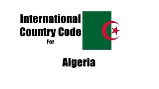 Algeria Dialer code | International Dialing code of Algeria | Area City code of Algeria