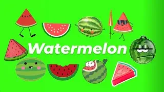 Animated Watermelon GIF Green Screen Pack (Free Download)