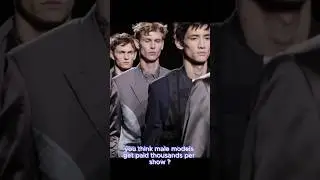 How Male Models Really Get Paid 😅 (Fashion Industry Secrets) #MaleModels #FashionFacts #ModelLife