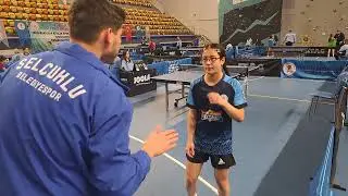 Ceyda Dökmeci(KON)-Zeynep Duran(İST) Küçükler Seçme Türkiye Ş. İlk 4'e Girme M. #sports #tabletennis