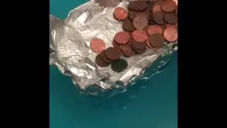 Second Aluminum Foil Boat Penny Test