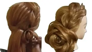  hairstyle girls for wedding। rose hairstyle tutorial।rose bun hairstyles for long hair। @neha78sah