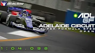 iRacing Super Formula Open | 2026 S1 Adelaide Street Circuit Hotlap (1:04.098)