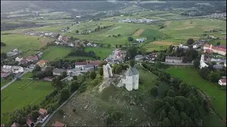 CROATIA CASTLE BRINJE DRONE VIEW
