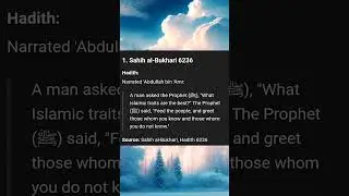 Feed People & Spread Salam &ndash; A Sunnah to Revive Today | Sahih al-Bukhari 6236