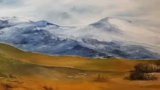 PATAGONIA, olio su tela, oil painting, Argentina, albatros