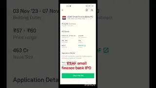 ESAF Small finance Bank IPO #stockmarket #trading #shorts #ipo #investment #banknifty