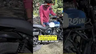 RE Hunter 350 Exhaust Sound 🏍️🔥 #shorts #autoriddle #hunter350