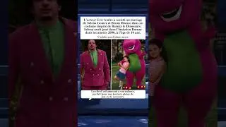 Eric Andre Porte Un Costume Barney Au Mariage De Selena Gomez Et Benny Blanco