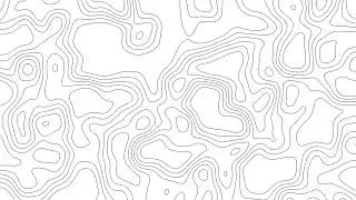 White Abstract Topographic Lines | Minimal Line Art Background | 8 Hours 4K 60FPS
