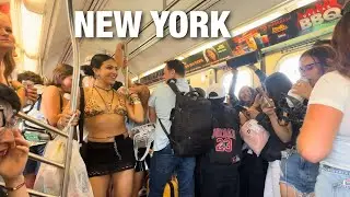 New York City Wildest Subway Ride on 7 Train : Only in New York City Subway