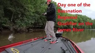 Day one of the Bassnation Regional Qualifier on the James River