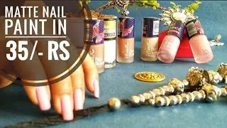Blue Heaven Velvet Matte Nail Polish Review (हिंदी में) | Cosmetics Buying Guide