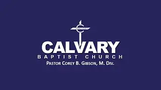 Faith Foundations| Rev. Corey B. Gibson
