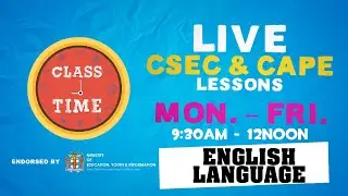English Language 10:35AM-11:10AM | Educating a Nation - October 20 2020