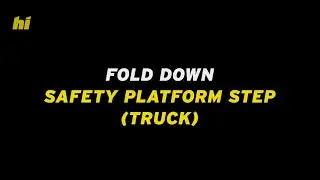 Fold Down Safety Platform Step Truck | Hidrive Service Body Accessory
