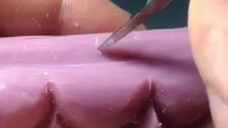 Soap carving of molar teeth