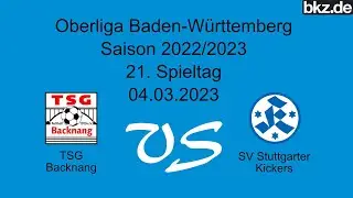 Fußball-Oberliga: TSG Backnang - Stuttgarter Kickers