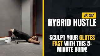 5-MINUTE RESISTANCE BAND BRIDGE WORKOUT // GLUTE & CORE STRENGTH || HYBRID HUSTLE: EP. 007.