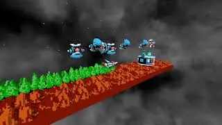 Gradius - Almost perfect conversion from pixel animation to voxel animation?