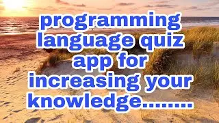 Quiz of Programming language in one app📲📲📲