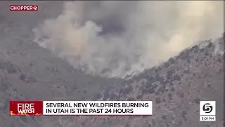 Four new Utah wildfires started within 24 hours of each other