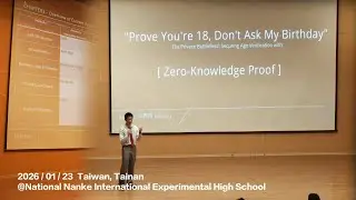 Prove You're 18, Don't Ask My Birthday -  NNKIEH Research Project Competition 2nd place