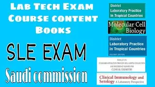 Lab Tech Exam Content and Books for SLE / Saudi Commission Exam