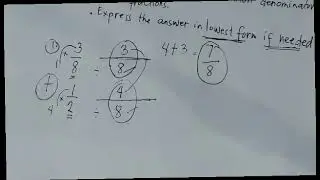 HOW DO YOU ADD/SUBTRACT DISSIMILAR FRACTION ?