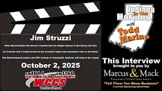 Indiana in the Morning Interview: Jim Struzzi (10-2-25)
