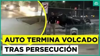 Doble encerrona terminó en volcamiento
