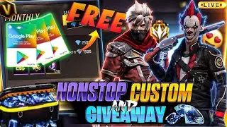 Live Redeem Code Giveaway 🔥and Custom Rooms🔥👀 | Free Fire Live | FF live | FF Live Giveaway #liveff