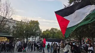 Live: Paris Protest for Palestine Martyrs, rassemblement pour les martyrs, 11/10/2025