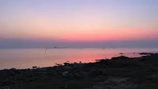 Sunrise at Chilika Lake, Odisha