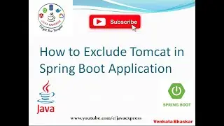How to exclude Tomcat Web Server in Spring Boot Application | Spring Boot Interview Questions