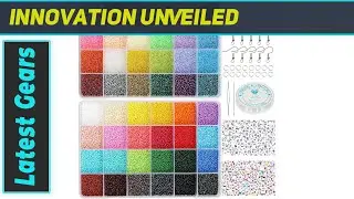 Total 48000pcs Size 2mm Seed Beads by KERGAEN: Best Jewelry Making Kit for DIY Enthusiasts!