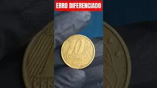 A unique 10-cent coin from 1998, featuring a double 