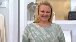 AnyBody Cozy Knit Tie-Dye Top and Jogger Set on QVC