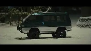 Cinematic RC Rock Van Snow ride | Mitsubishi Delica L300 | MST CMX RTR DL1 531509GS 1:10