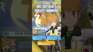 Arc Suit Blue & Pidgeot Summon Session | Blue Arc Suit Fair in Pok&eacute;mon Masters EX
