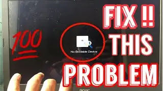 Fix System Crash Problem  In windows|| No bootable device found ||Vr 26