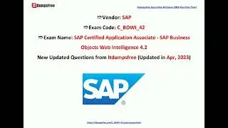 [Apr, 2023] Itdumpsfree C_BOWI_42 PDF Dumps and C_BOWI_42 Exam Questions (Q49-Q64)