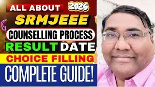 SRM phase 2 result 2025|SRMJEEE phase 2 result|SRM counselling process|SRMJEEE 2025|SRM cutoff 2025