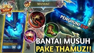 GAMEPLAY THAMUZ!! DAMAGE NYAA GA NGOTAK CUYY (MLBB) 