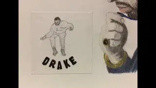Time lapse drawing of Drake aka Champagnepapi in colour