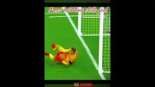 Messi dribbling skills goal || GOAT || Messi best goals ever || Messi magic #shorts
