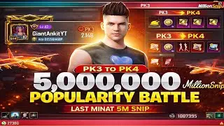 👿Popularity Battle PK4 5000000 million snipe🥹 4RT Round WITH #shots #share #viral #bgmi #battal