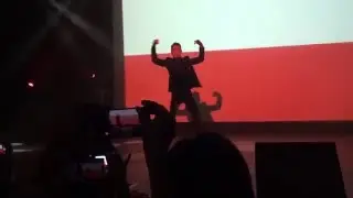 160123 24K concert in WARSAW, Poland - Jeunguk is dancing to Polish National Anthem