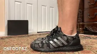 Adidas Ultra Boost Bape Camo Black On Foot