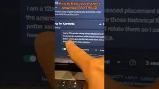 Hack to help your students remember what you teach them! #teachers #googlebard #chatgpt #students